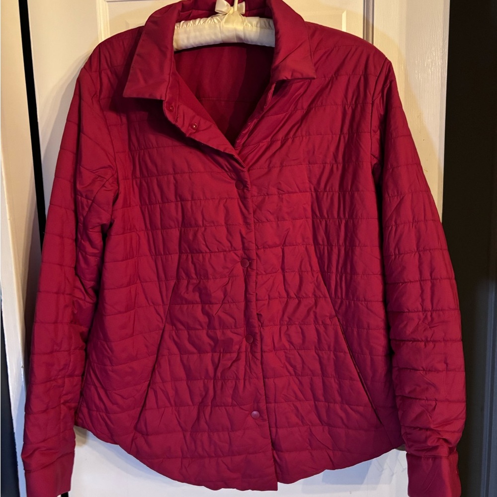 Lululemon Puffer Jacket 'Switch Please' REVERSIBLE Pink Size L - Picture 2 of 9